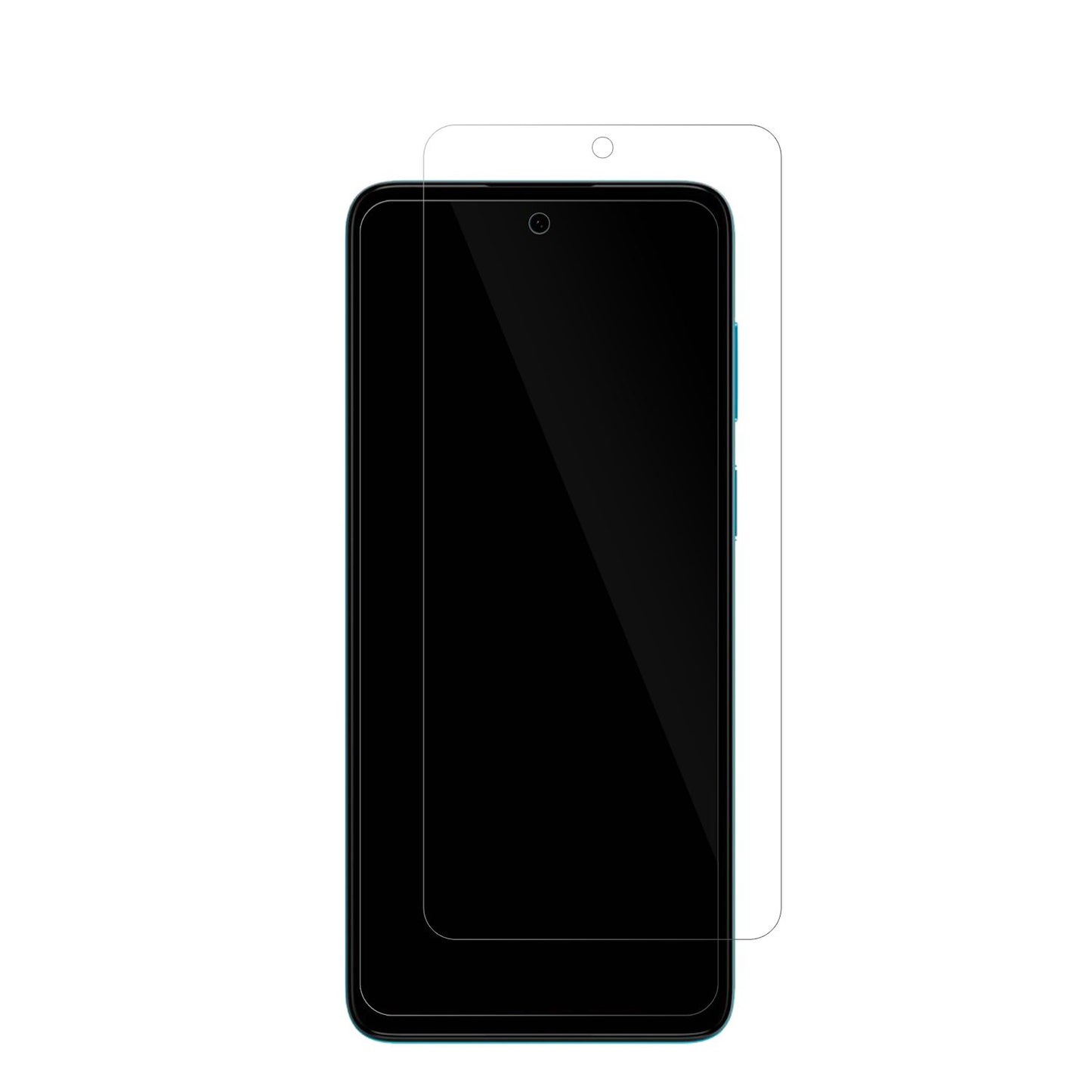 MotorolaMoto G22 mit aufgebrachter dipos Displayschutzfolie, glasklare Darstellung ohne Einschränkungen