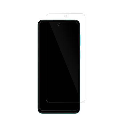 MotorolaMoto G22 mit aufgebrachter dipos Displayschutzfolie, glasklare Darstellung ohne Einschränkungen