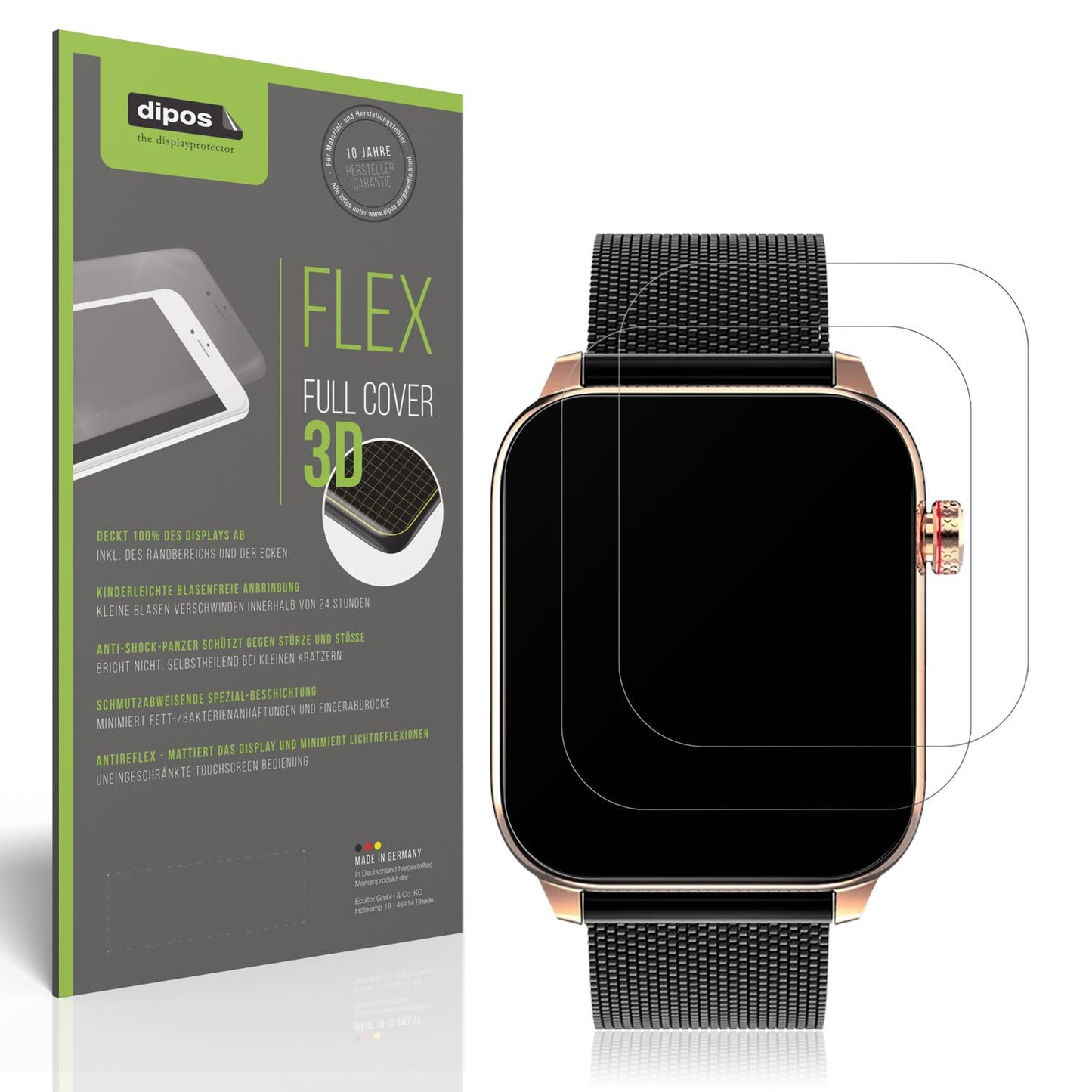 2x Full Cover matte Film for MaxCom Oxygen 2 Screen Protector Anti-Shock
