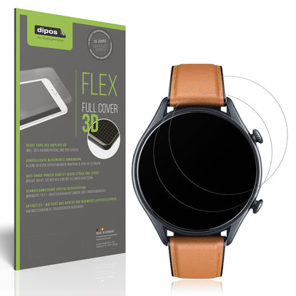 2x Full Cover Schutzfolie matt für Motsfit Smartwatch 1.56 Zoll