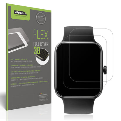 2x Full Cover Schutzfolie matt für Vagary by Citizien Smartwatch 1,5 Zoll