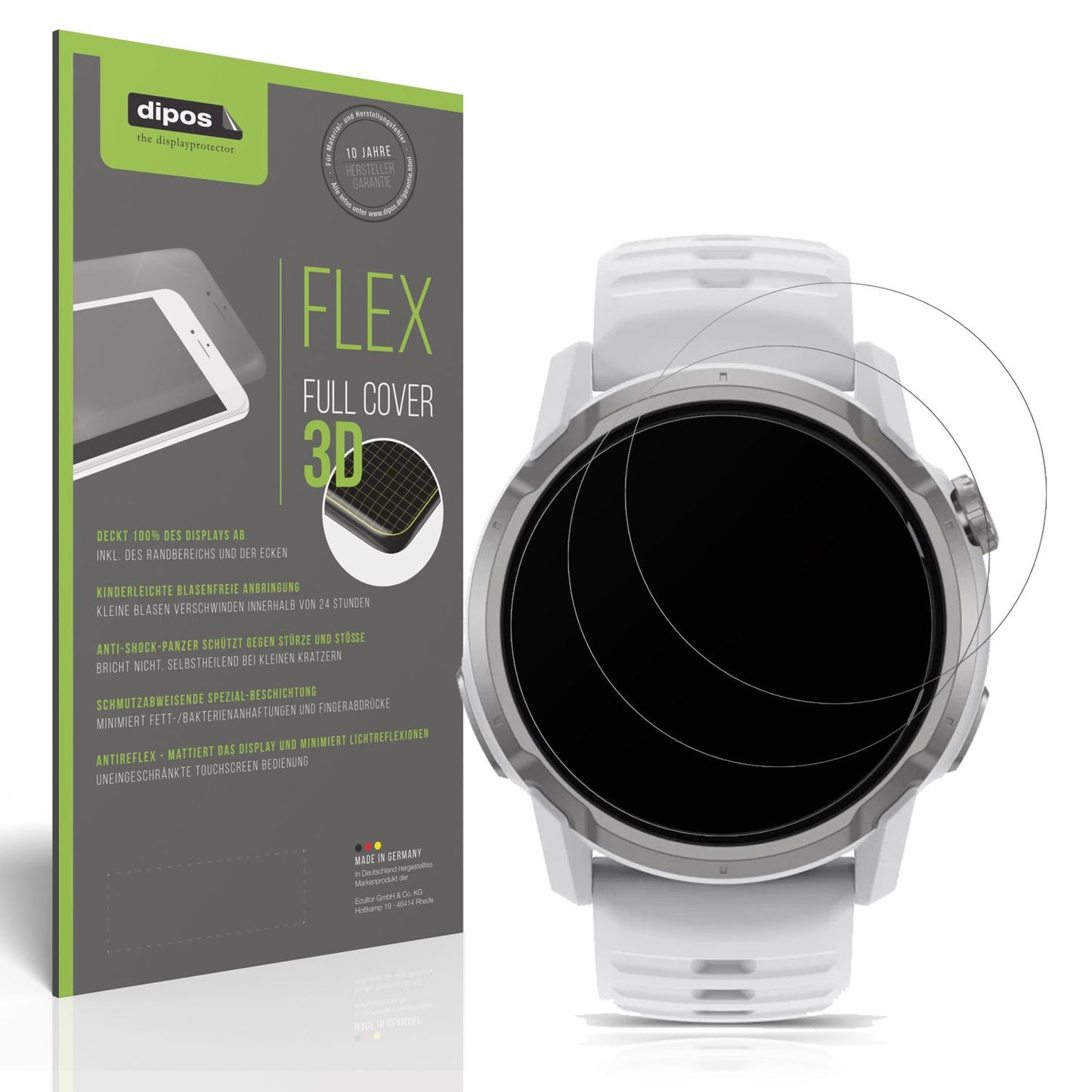 2x Full Cover matte Film for Coros Apex 4 42mm Screen Protector Anti-Shock