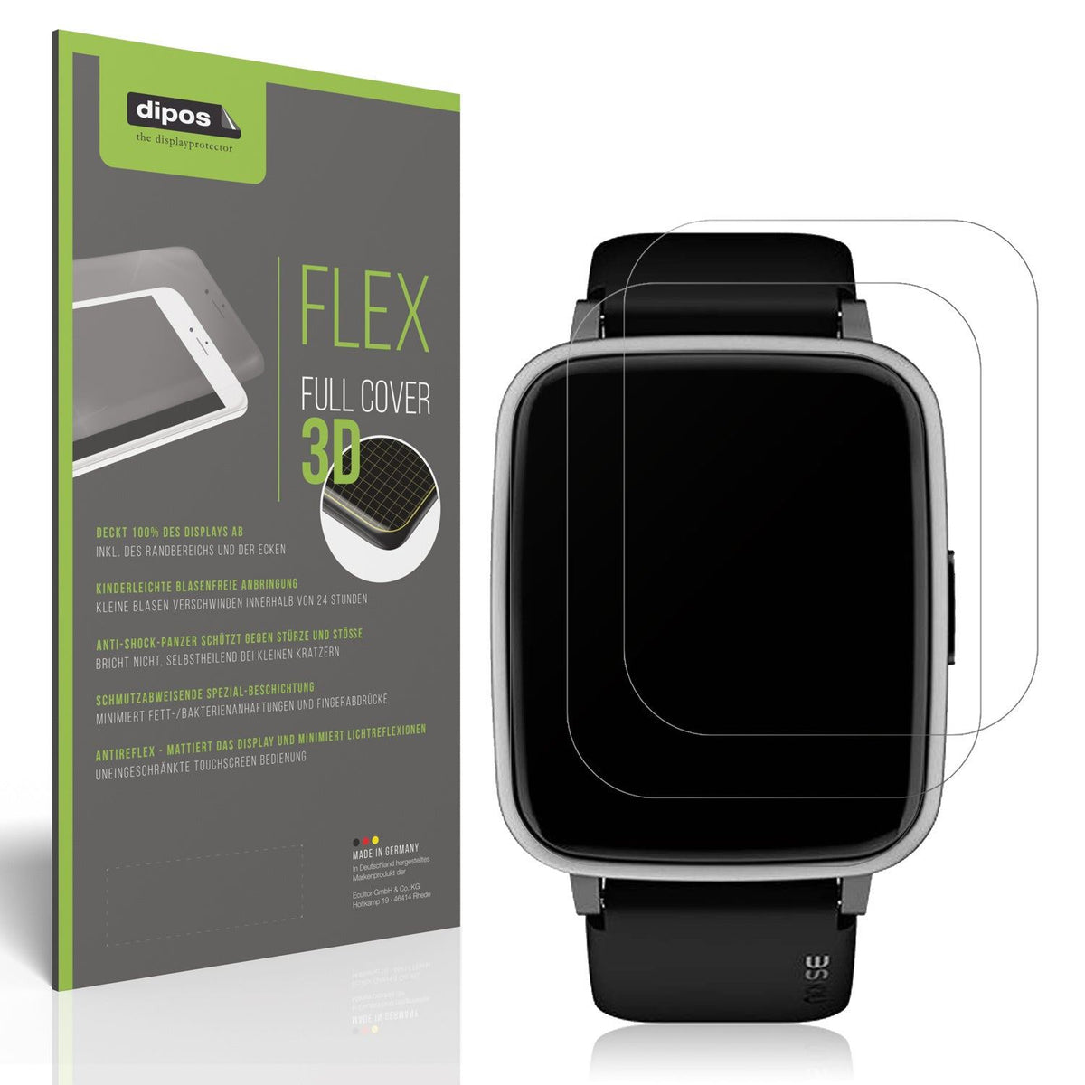 dipos FLEX 2x Matte Screen Protector for Noise ColorFit Pulse 2