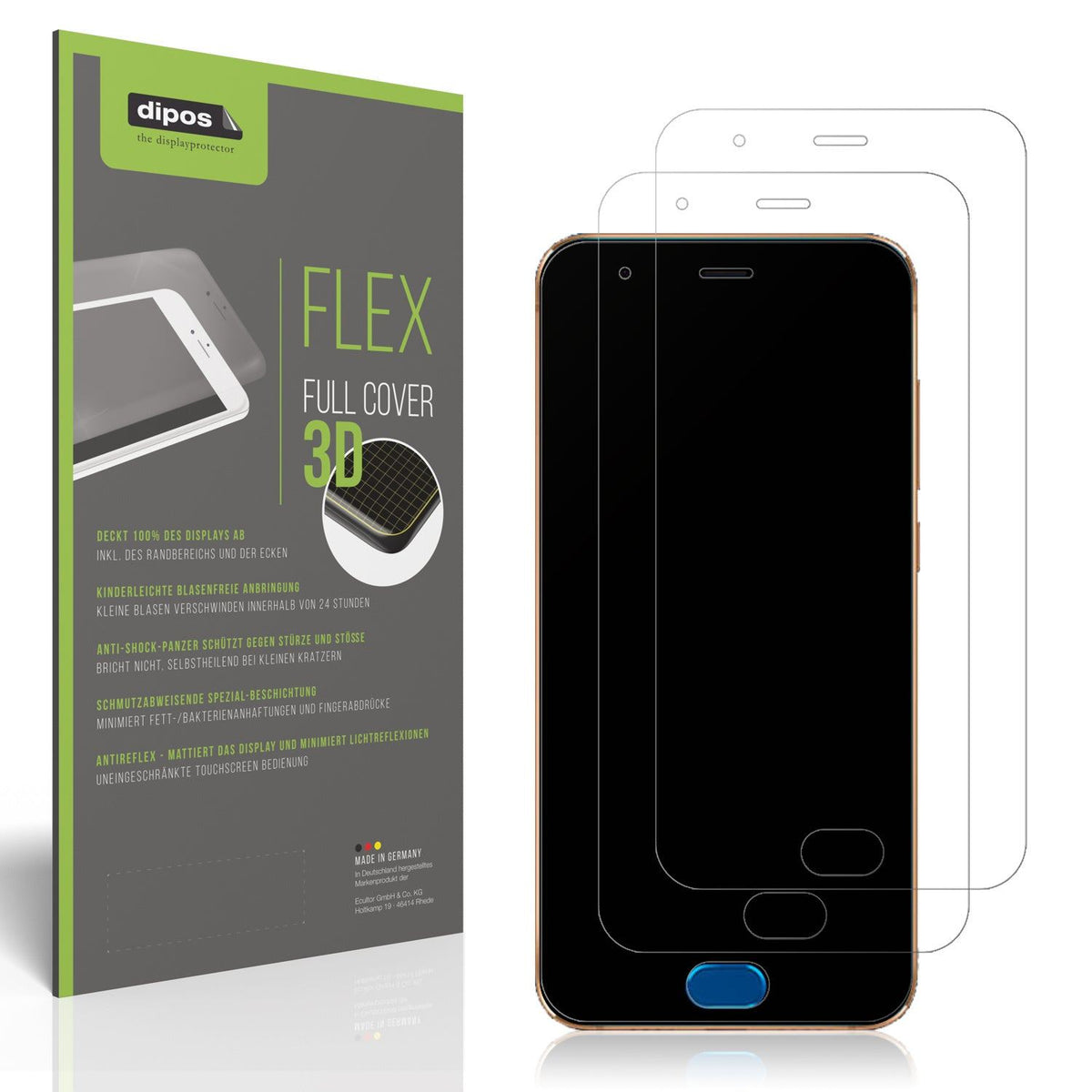 2x Matte Full Cover Screen Protector for Xiaomi Mi Note 3