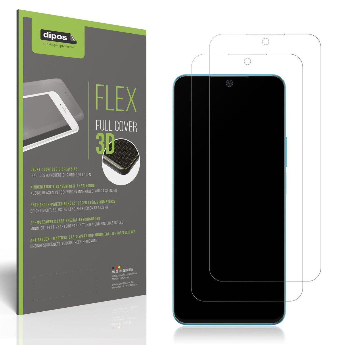 2x Full Cover matte Film for Honor X8a Screen Protector Anti-Shock