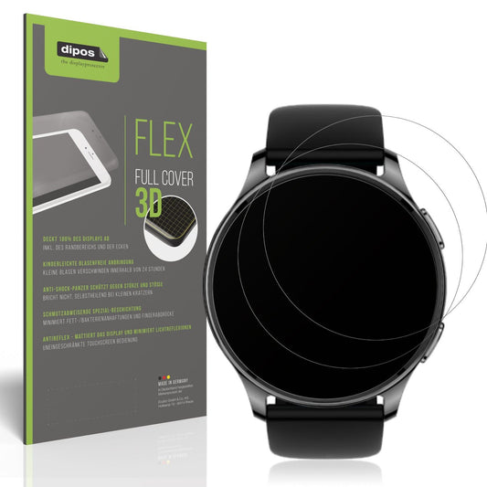 2x Full Cover matte Film for Amazfit Pop 3r Screen Protector Anti-Shock