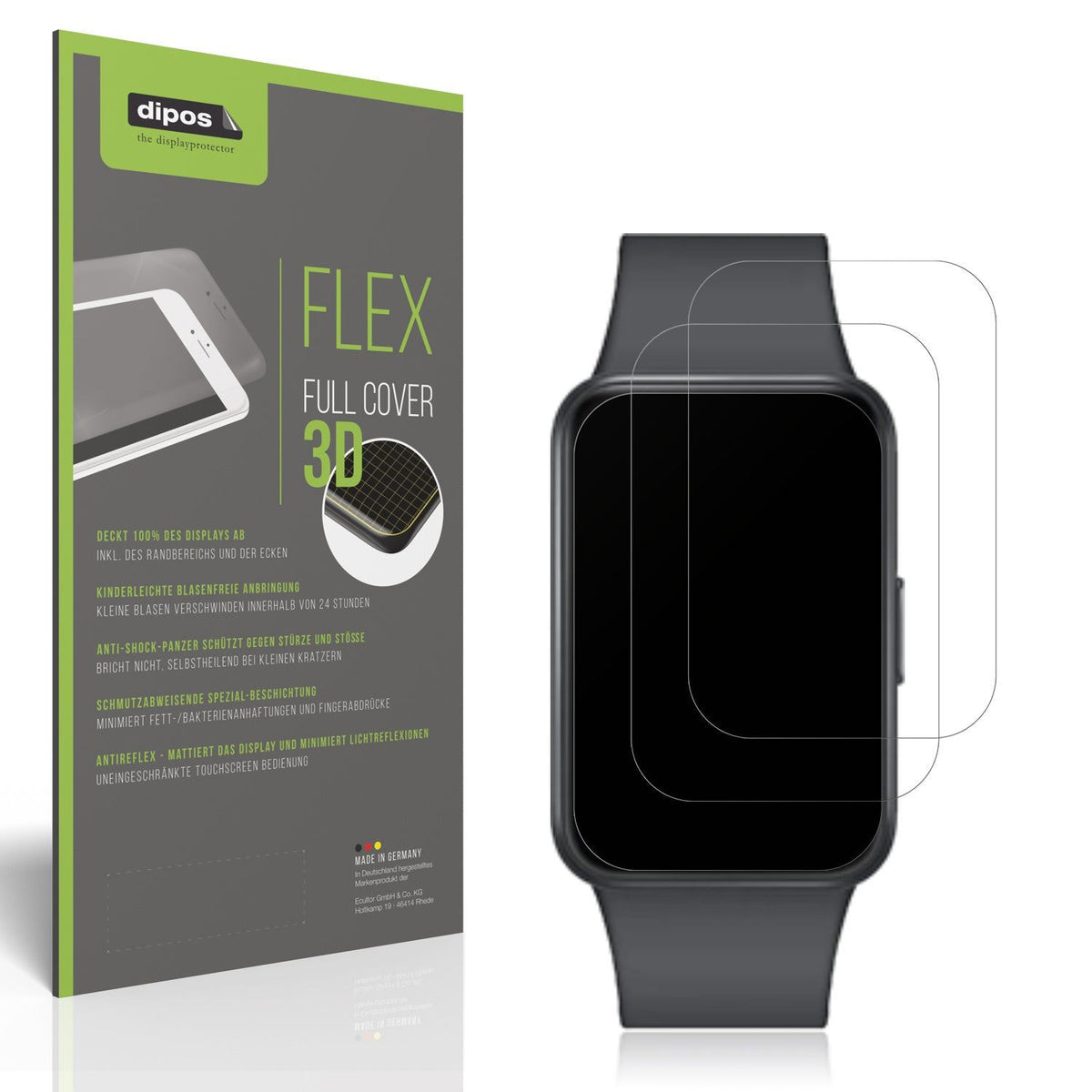 2x Full Cover matte Film for Samsung Galaxy Fit 3 Screen Protector Anti-Shock