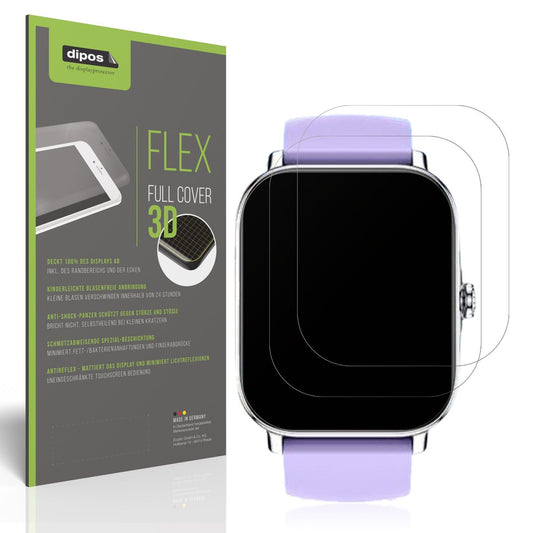2x Full Cover matte Film for Zhizhi Smartwatch P90 1.85 Zoll Screen Protector