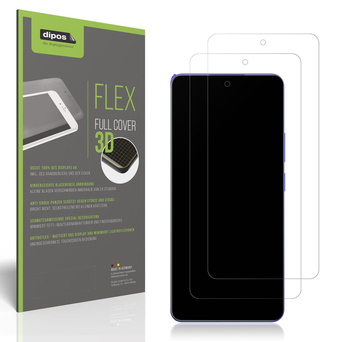 2x Full Cover matte Film for Realme P1 Speed Screen Protector Anti-Shock