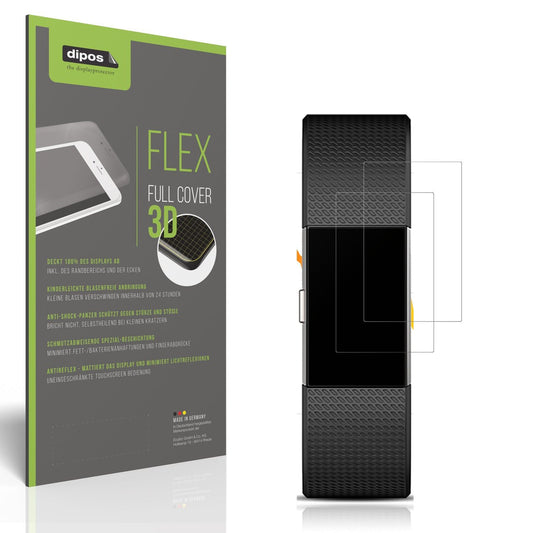 2x Full Cover matte Film for Fitbit Charge 2 Screen Protector Anti-Shock