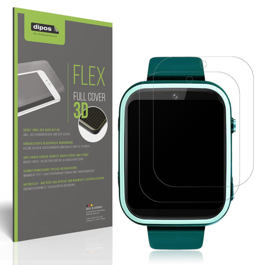 2x Full Cover matte Film for Okyuk T45 Smartwatch Kinder Screen Protector