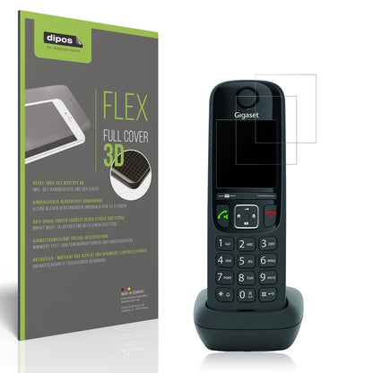 2x Full Cover matte Film for Gigaset AS690 DECT Telefon Screen Protector