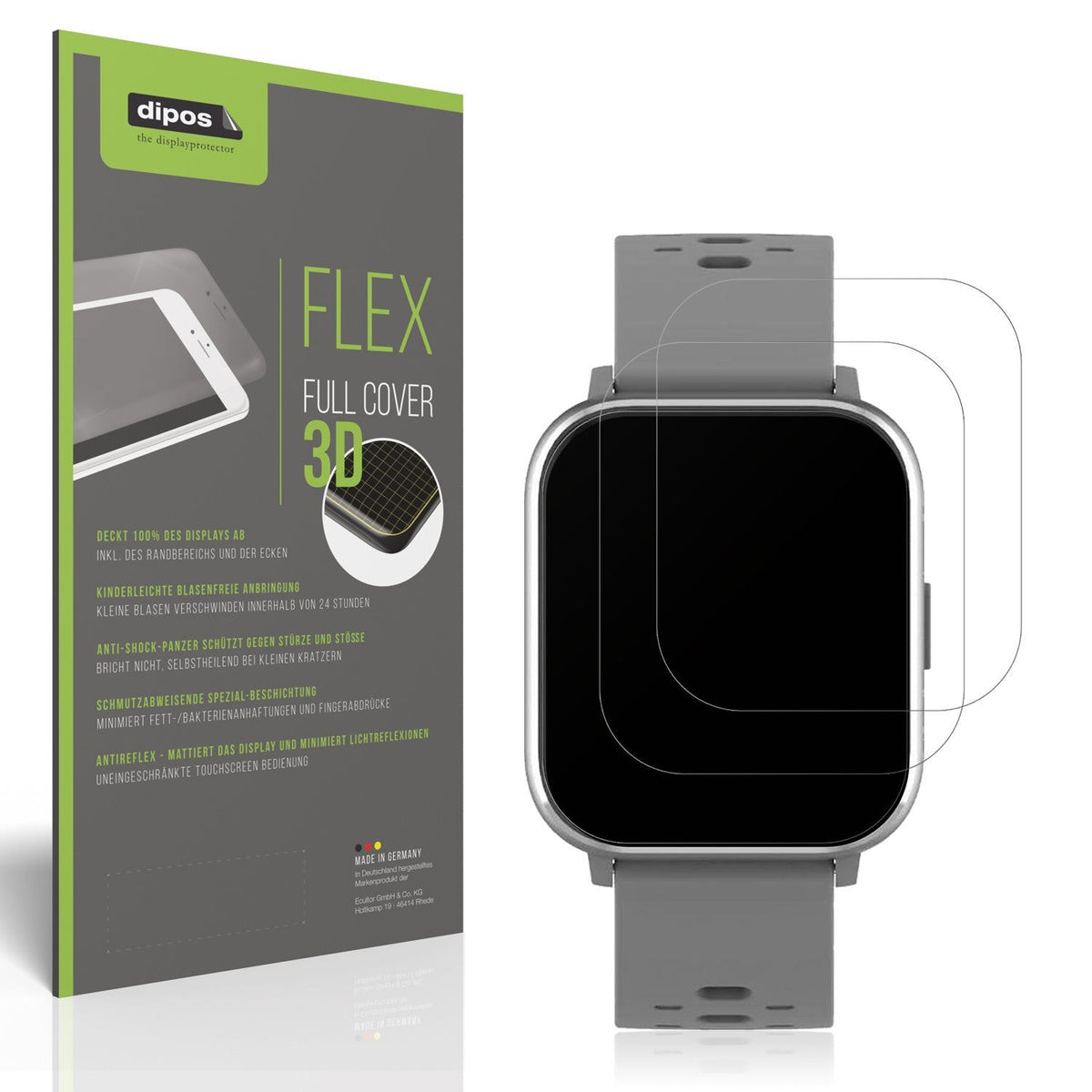 2x Full Cover matte Film for Denver SW-162 Screen Protector Anti-Shock