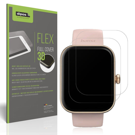 2x Full Cover matte Film for Hama 5000 Smartwatch Screen Protector Anti-Shock