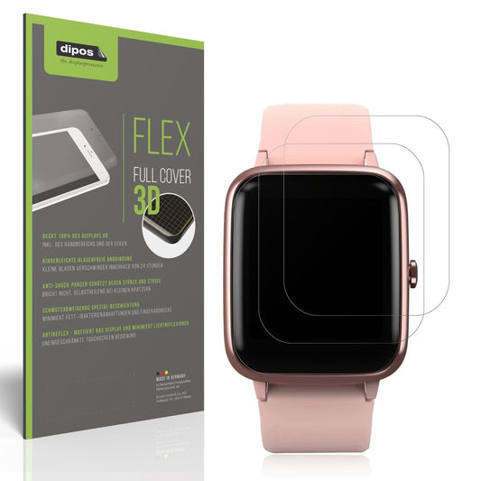 2x Full Cover matte Film for Hama 5910 Smartwatch Screen Protector Anti-Shock