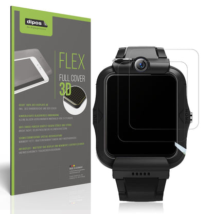 2x Full Cover matte Film for DDIOYIUR Kinder Smartwatch Screen Protector