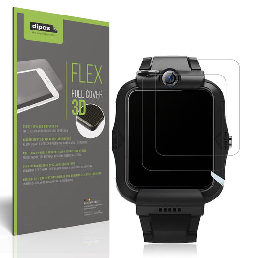 2x Full Cover matte Film for DDIOYIUR Kinder Smartwatch Screen Protector
