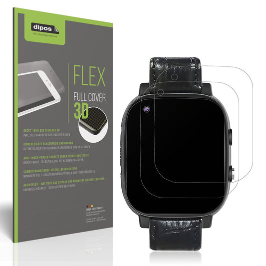 2x Full Cover matte Film for Weyot Notruf Smartwatch Screen Protector Anti-Shock
