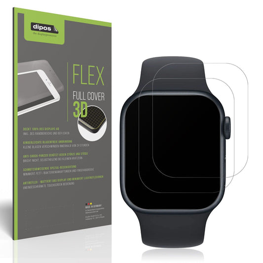 2x Full Cover matte Film for Apple Watch Series 8 45mm Screen Protector