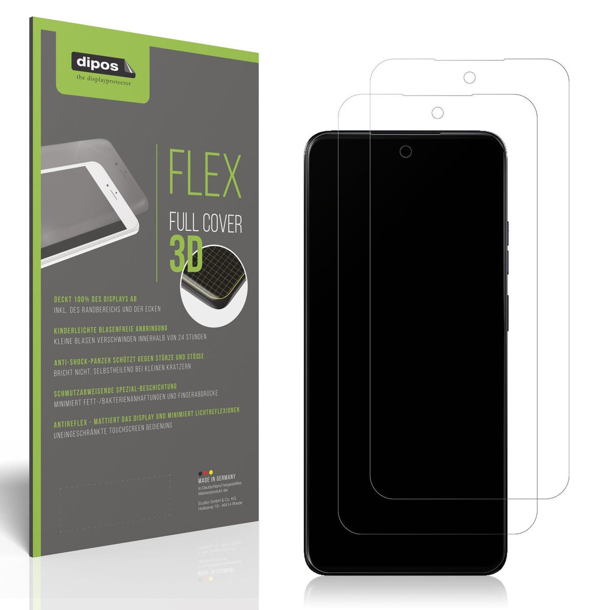 2x Full Cover matte Film for Motorola Moto G05 Screen Protector Anti-Shock
