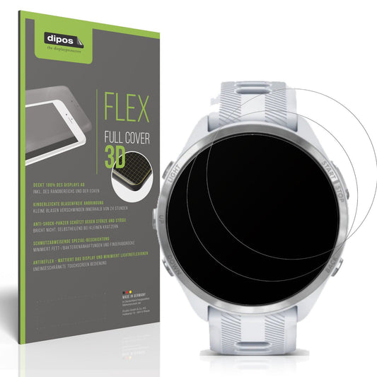2x Full Cover matte Film for Garmin Forerunner 975 Screen Protector Anti-Shock