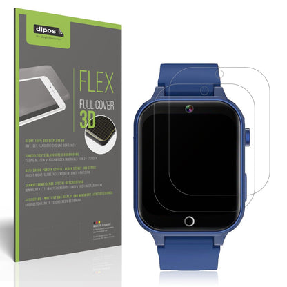 2x Full Cover matte Film for Ruopoem Kids Smartwatch 1.54 Zoll Screen Protector