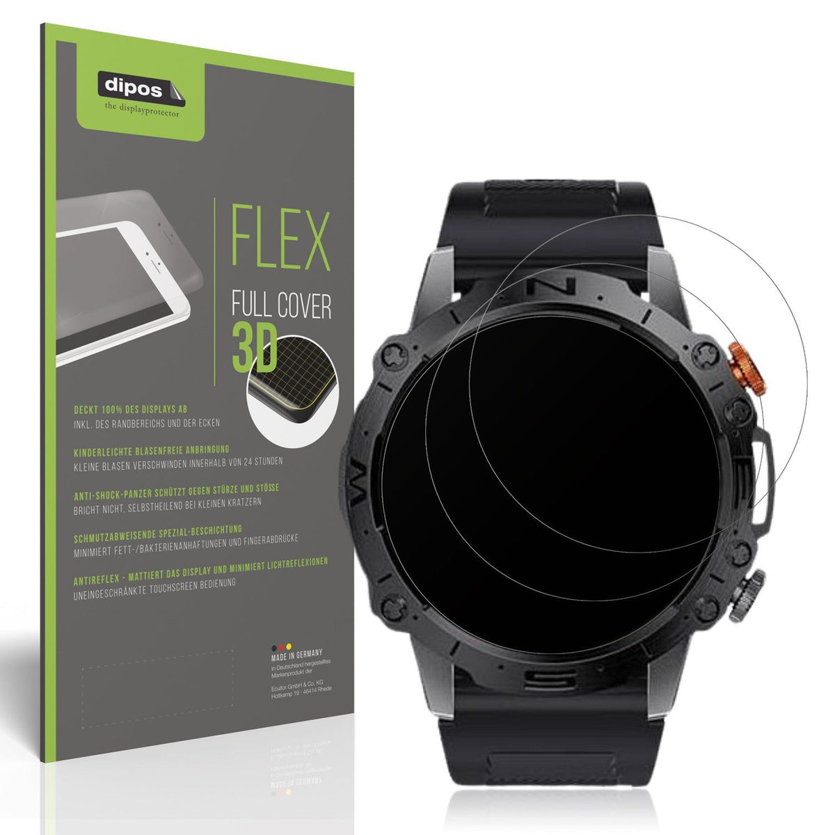 2x Full Cover matte Film for LIGE Smart Sports Watch I10 Screen Protector