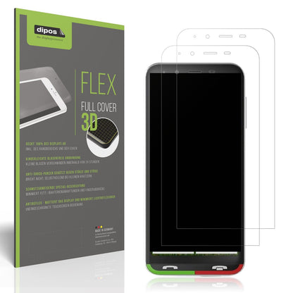 2x Full Cover matte Film for Emporia SUPEReasy Screen Protector Anti-Shock