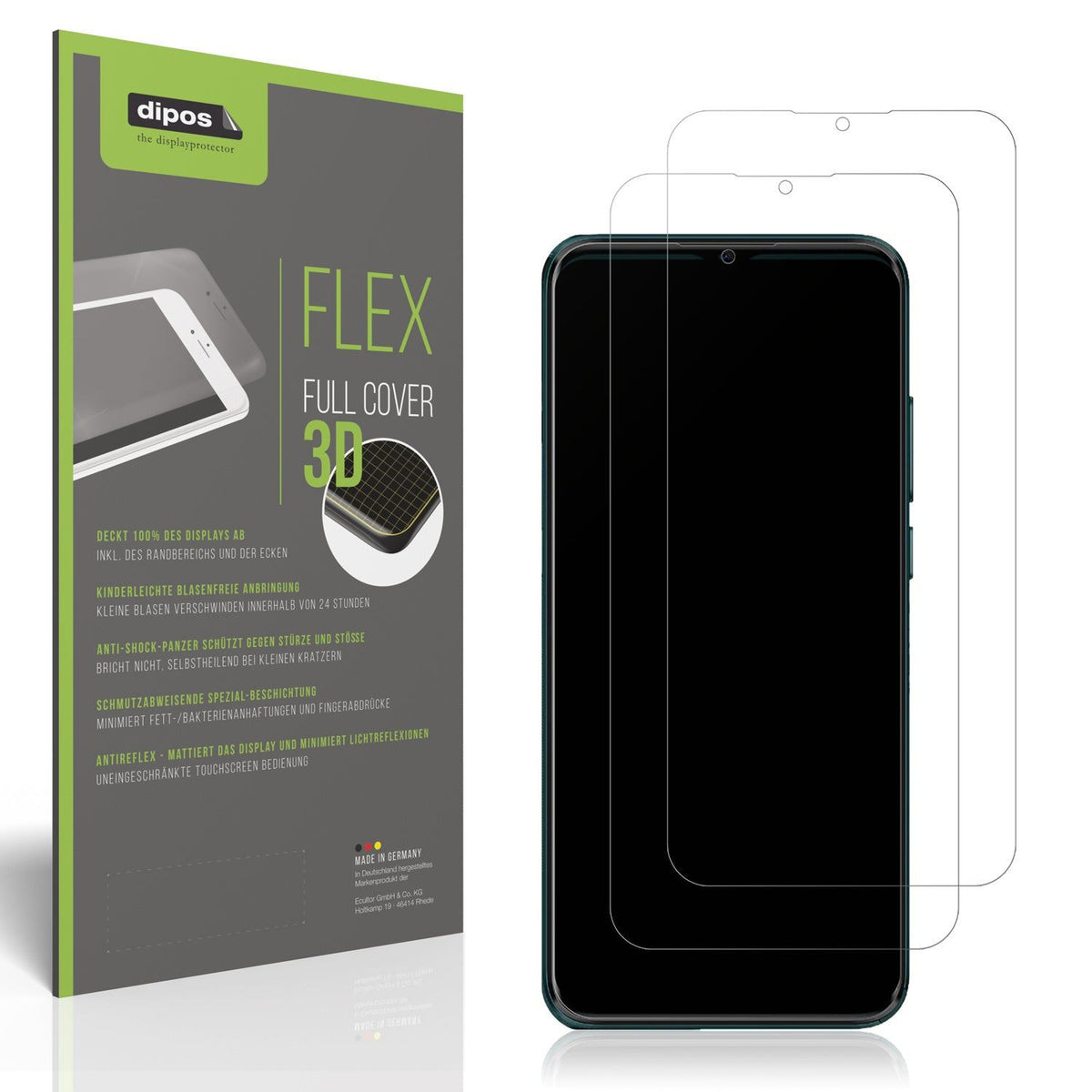 2x Full Cover matte Film for Mobicel P12 Screen Protector Anti-Shock