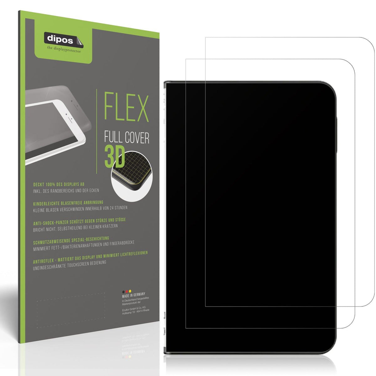 2x Full Cover matte Film for Ledger Stax Crypto Wallet Screen Protector
