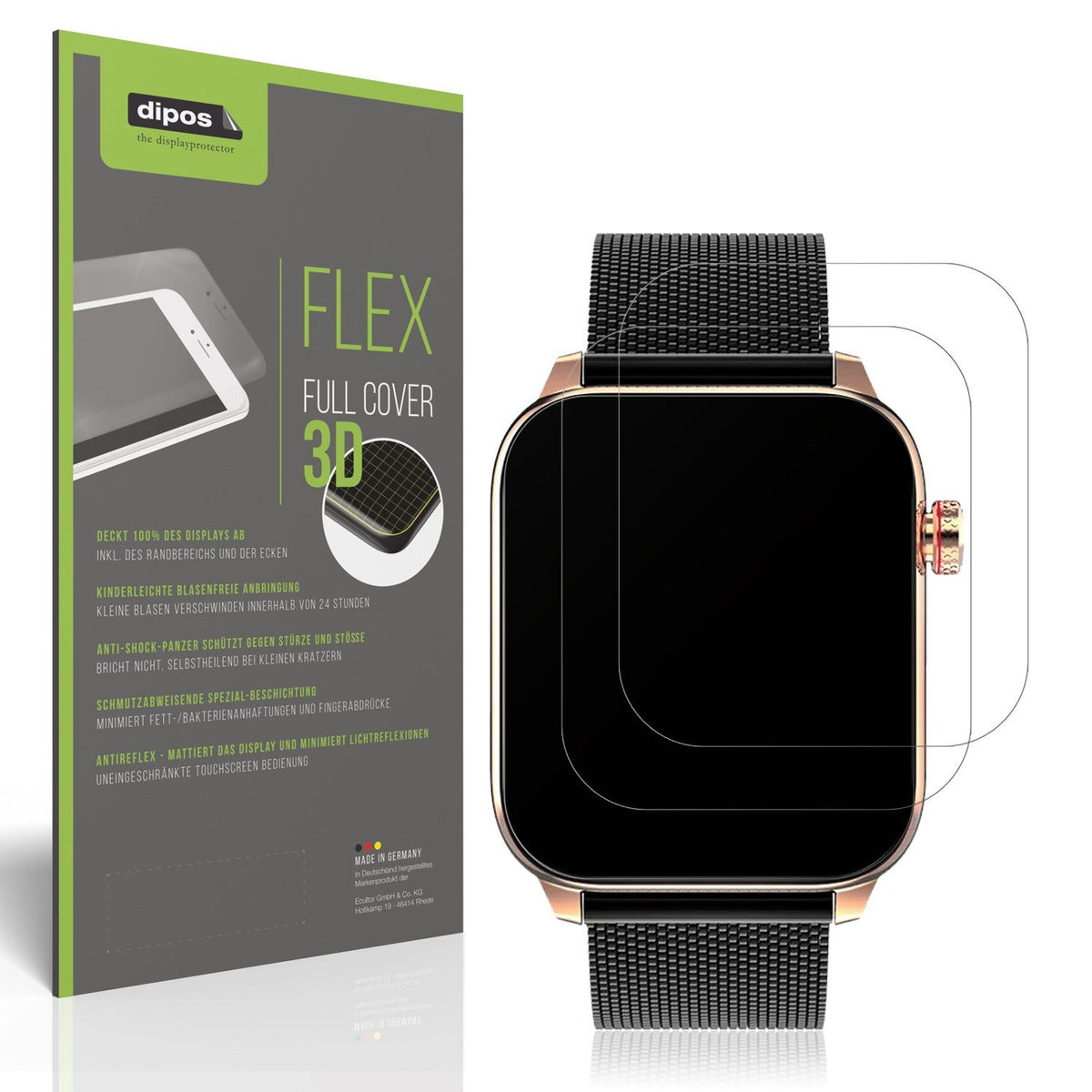 2x Full Cover matte Film for MaxCom Oxygen 2 Screen Protector Anti-Shock