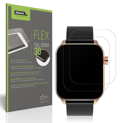 2x Full Cover matte Film for MaxCom Oxygen 2 Screen Protector Anti-Shock