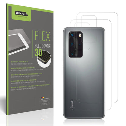 2x Full Cover matte Film for Huawei P40 Pro Rückseite Screen Protector