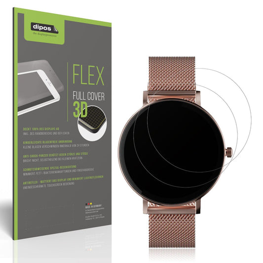 2x Full Cover matte Film for ZenWatch Venice Pro Screen Protector Anti-Shock