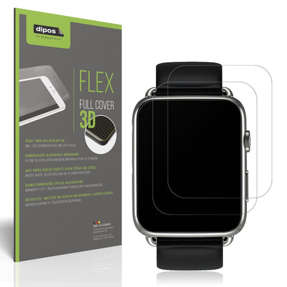 2x Full Cover matte Film for Smartwatch DM20 1.88 Zoll Screen Protector
