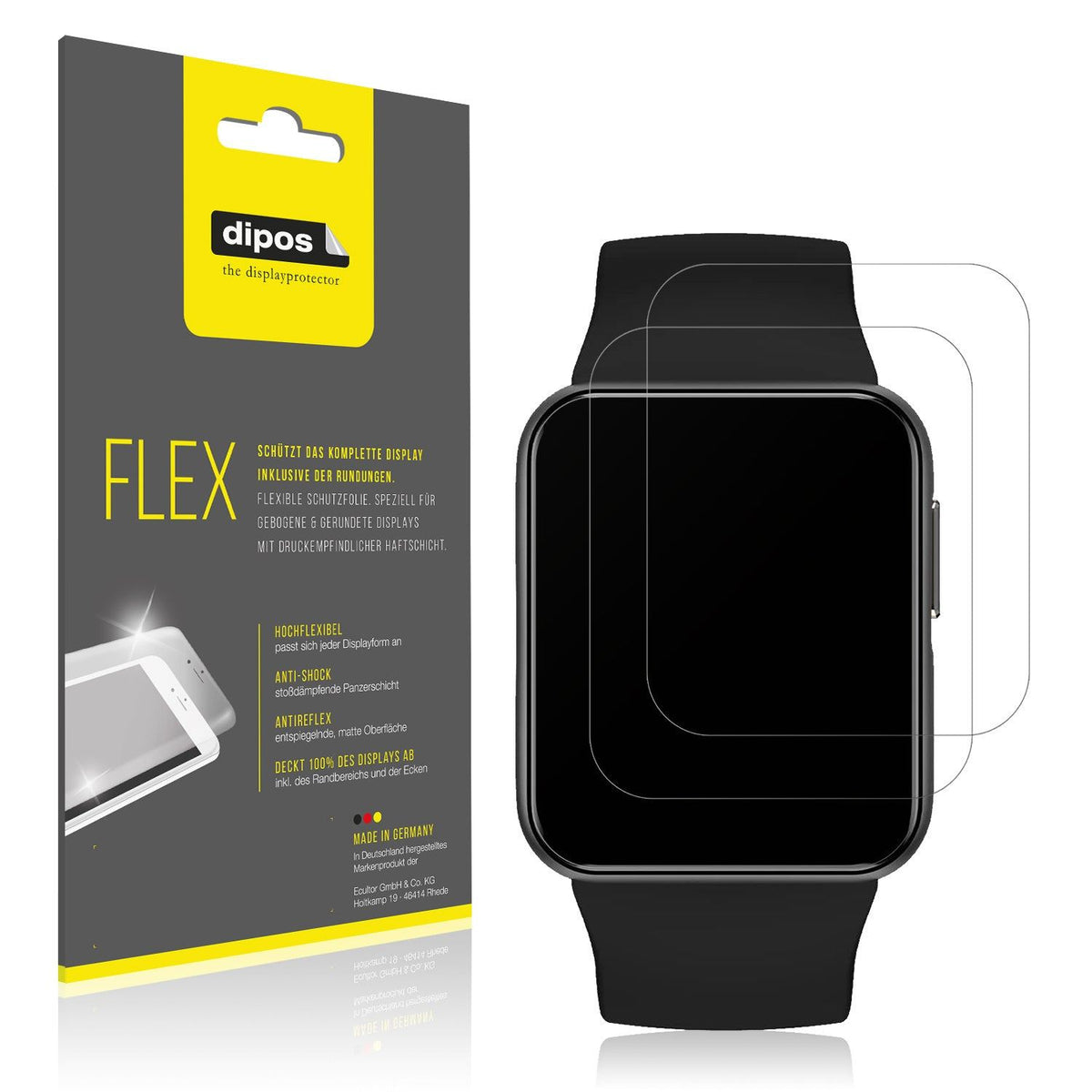 2x Full Cover matte Film for GRV FC1 Smartwatch Screen Protector Anti-Shock