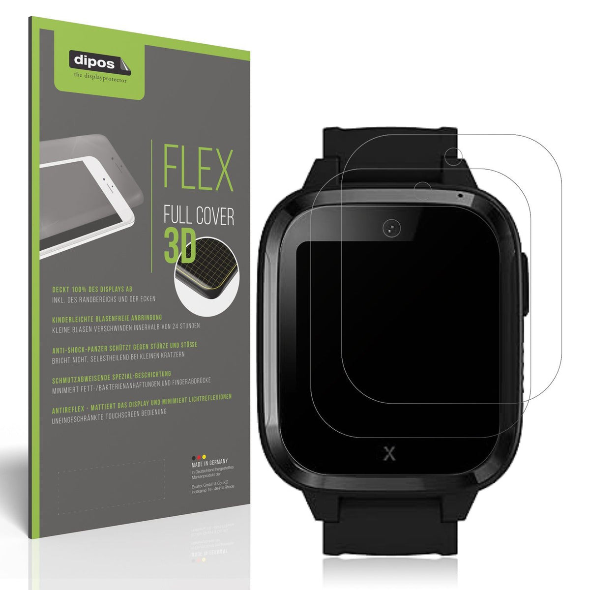 2x Full Cover matte Film for Xplora Kidzi Screen Protector Anti-Shock