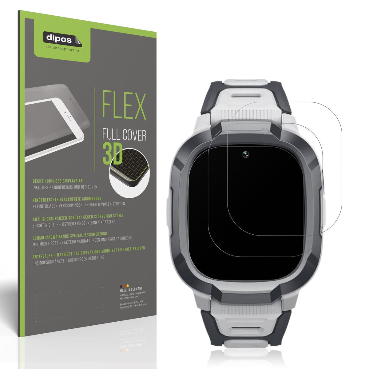 2x Full Cover matte Film for Mibro P6 Smartwatch 1.4 Zoll Screen Protector