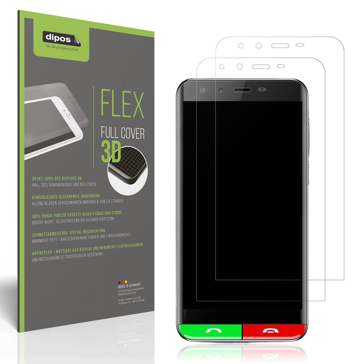 2x Full Cover matte Film for Artfone Smart 500 Screen Protector Anti-Shock
