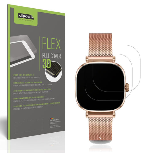 2x Full Cover matte Film for KSIX Iria Smartwatch 1.7 Zoll Screen Protector