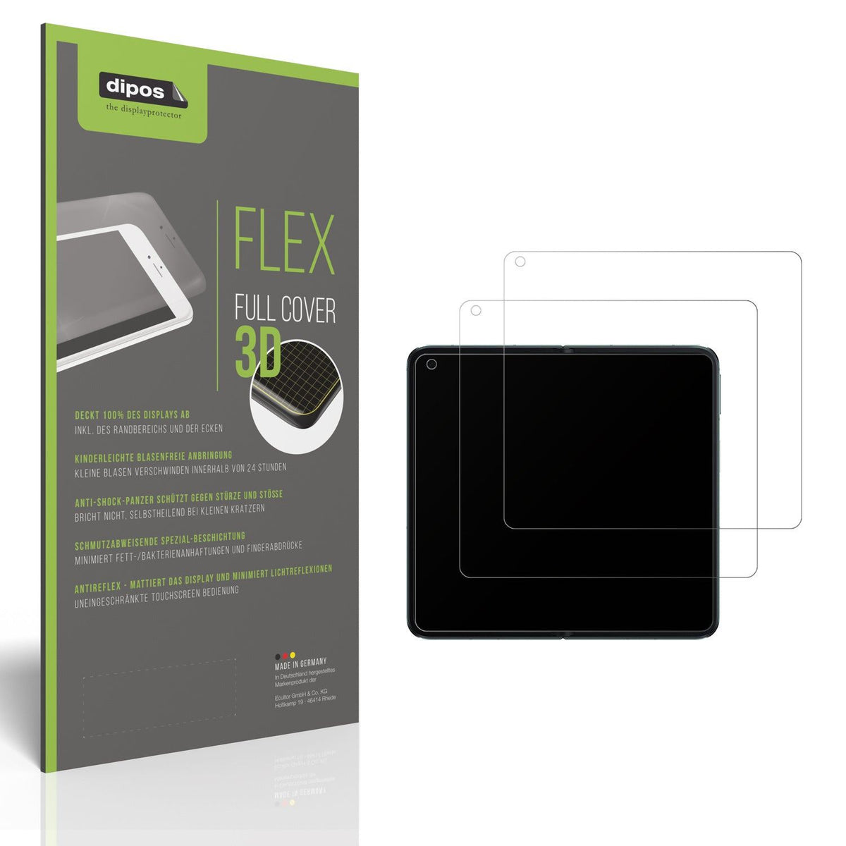 2x Full Cover matte Film for Oppo Find N3 Innenseite Screen Protector Anti-Shock