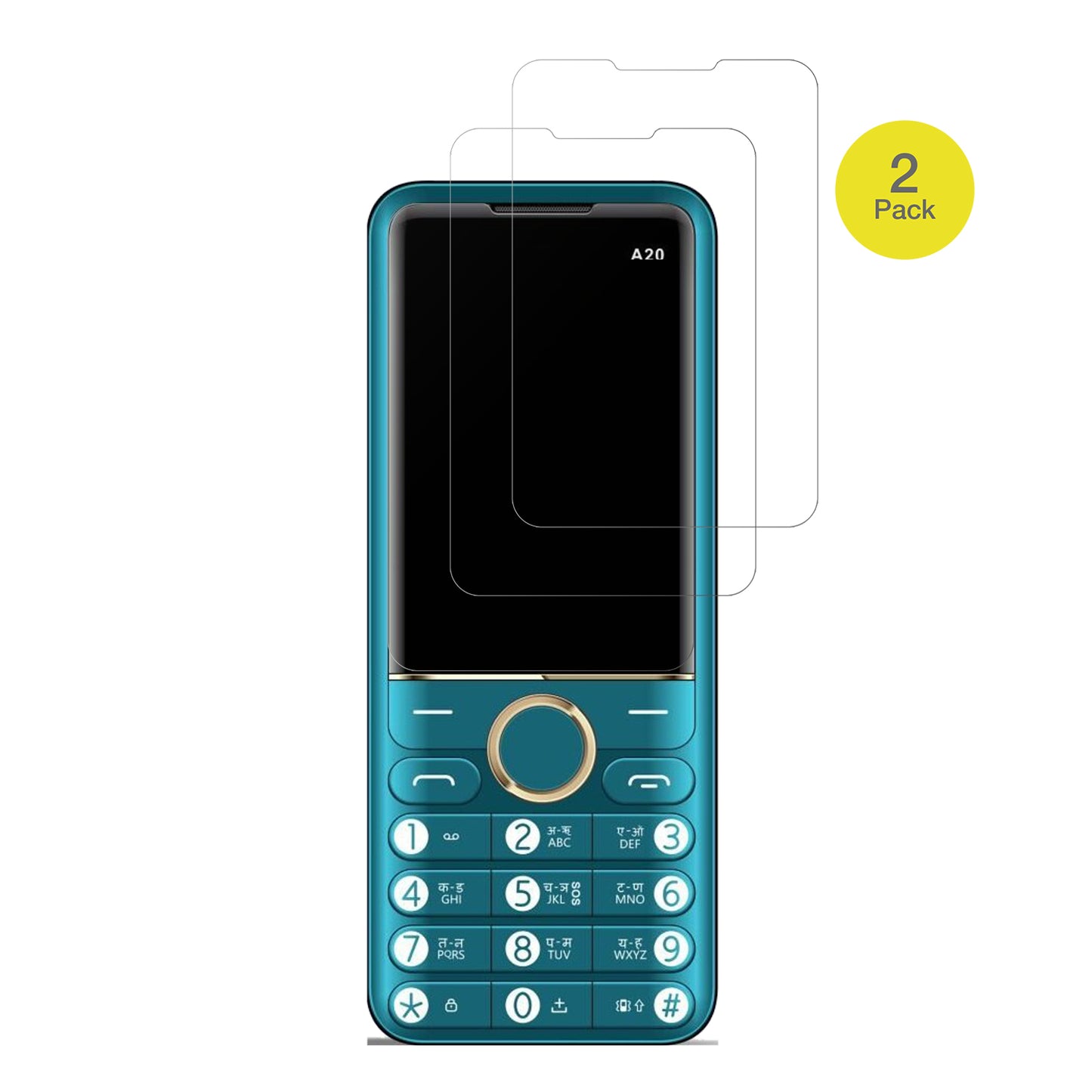 2x Full Cover Schutzfolie matt für Cellecor A20