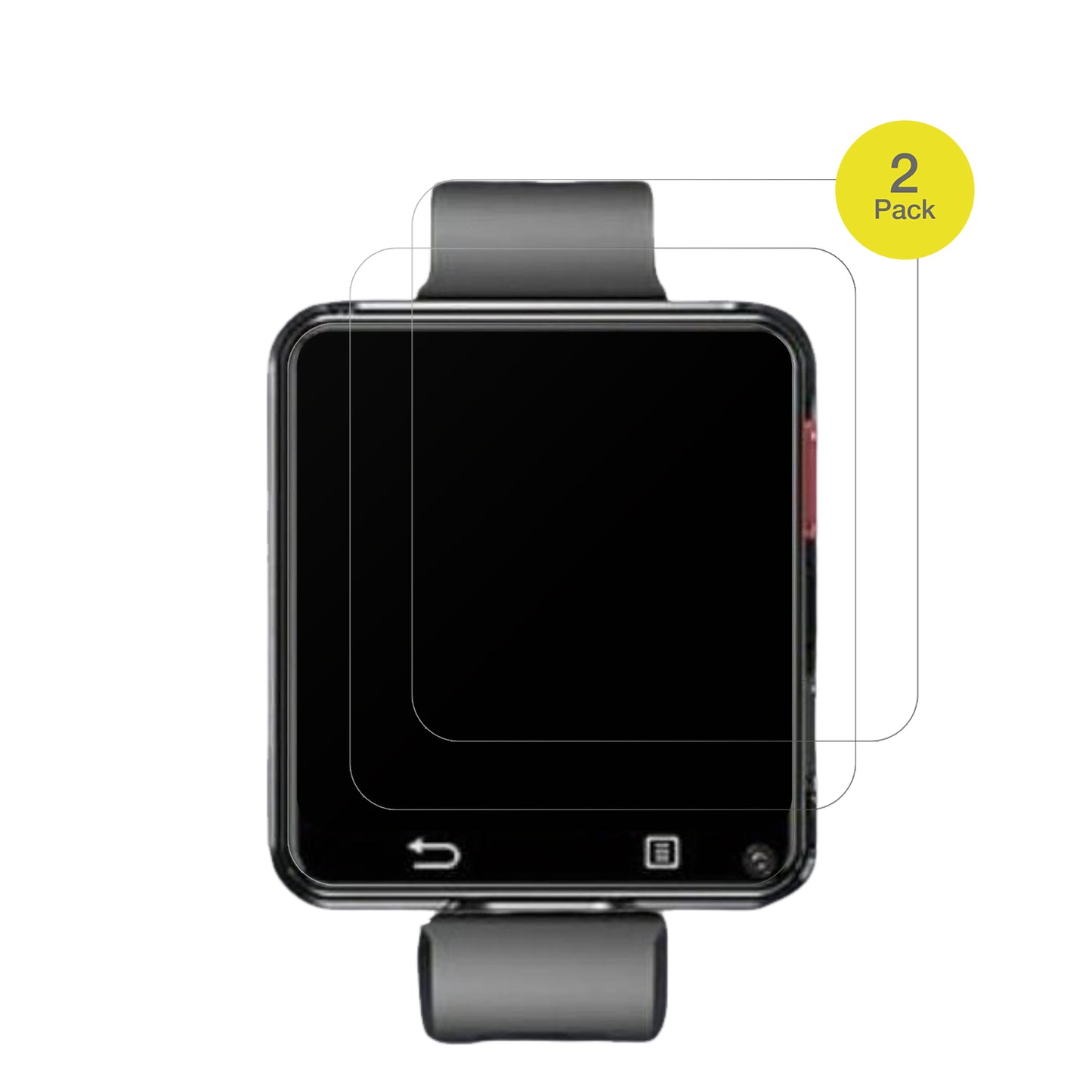 2x Full Cover Schutzfolie matt für AIEK 4G Smartwatch 2.64 Zoll