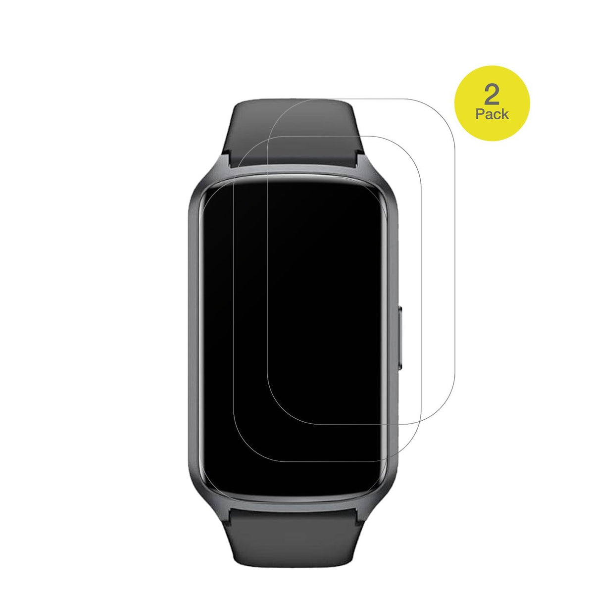 2x Full Cover matte Film for Sanorum Smartwatch 1.47 Zoll Screen Protector