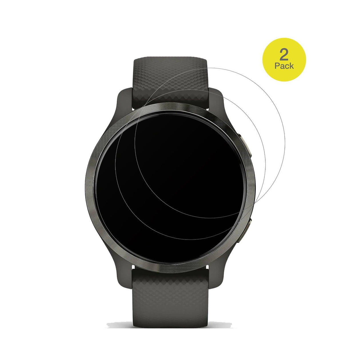 2x Full Cover matte Film for Garmin Venu 2s Screen Protector Anti-Shock