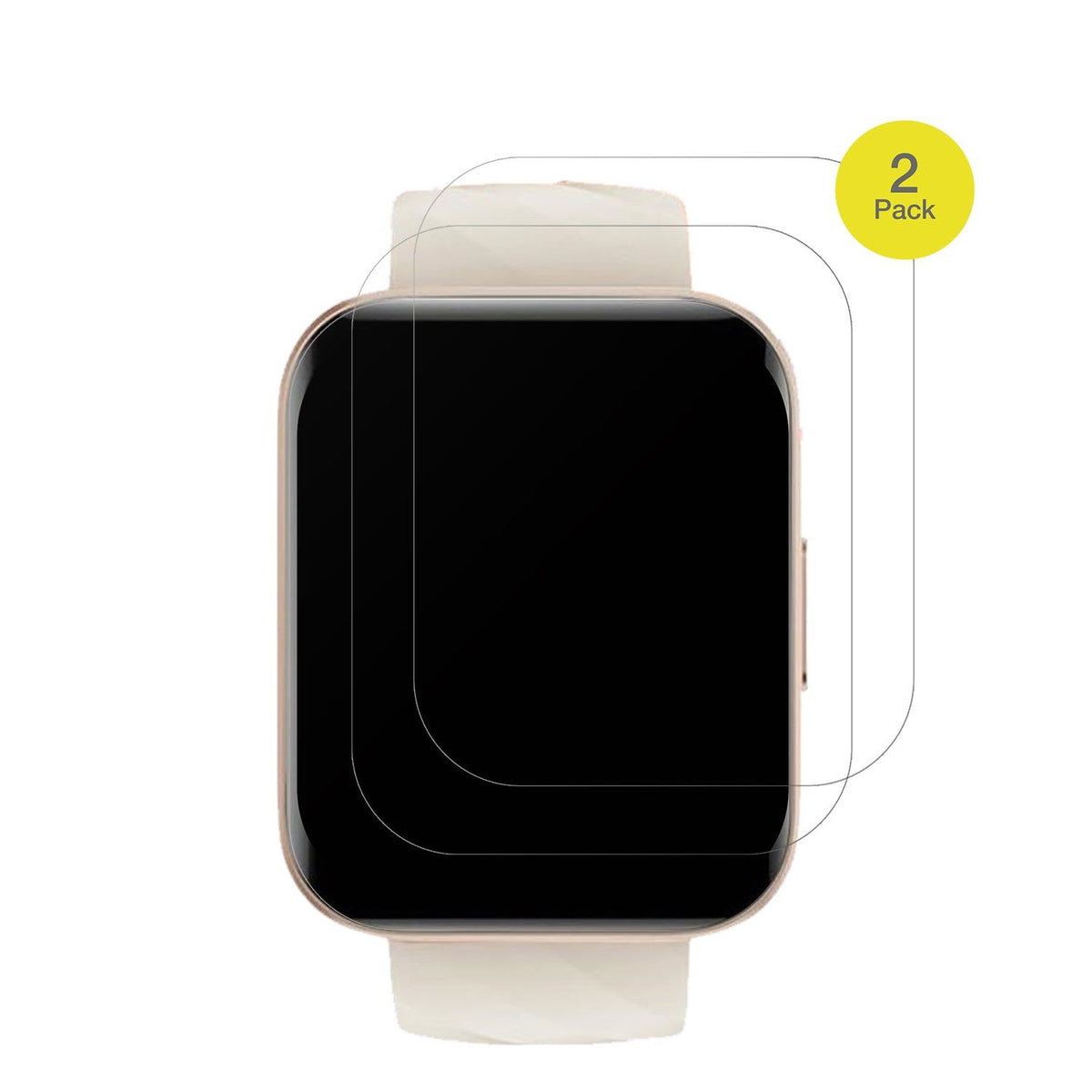 2x Full Cover matte Film for Mutoy Smartwatch 1.69 Zoll Screen Protector