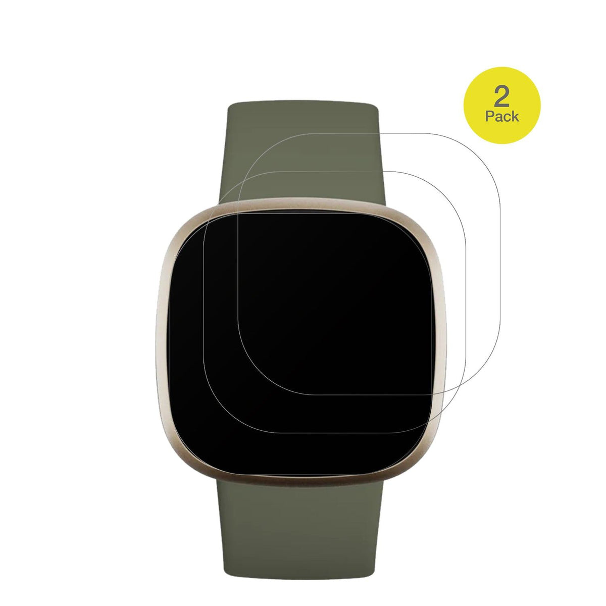 2x Full Cover matte Film for Fitbit Versa 3 Screen Protector Anti-Shock
