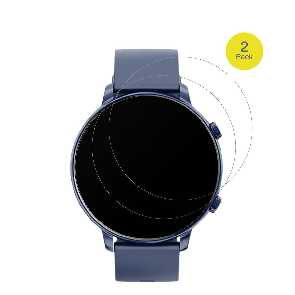 2x Full Cover matte Film for Hwagol 1.43 Zoll Smartwatch Screen Protector