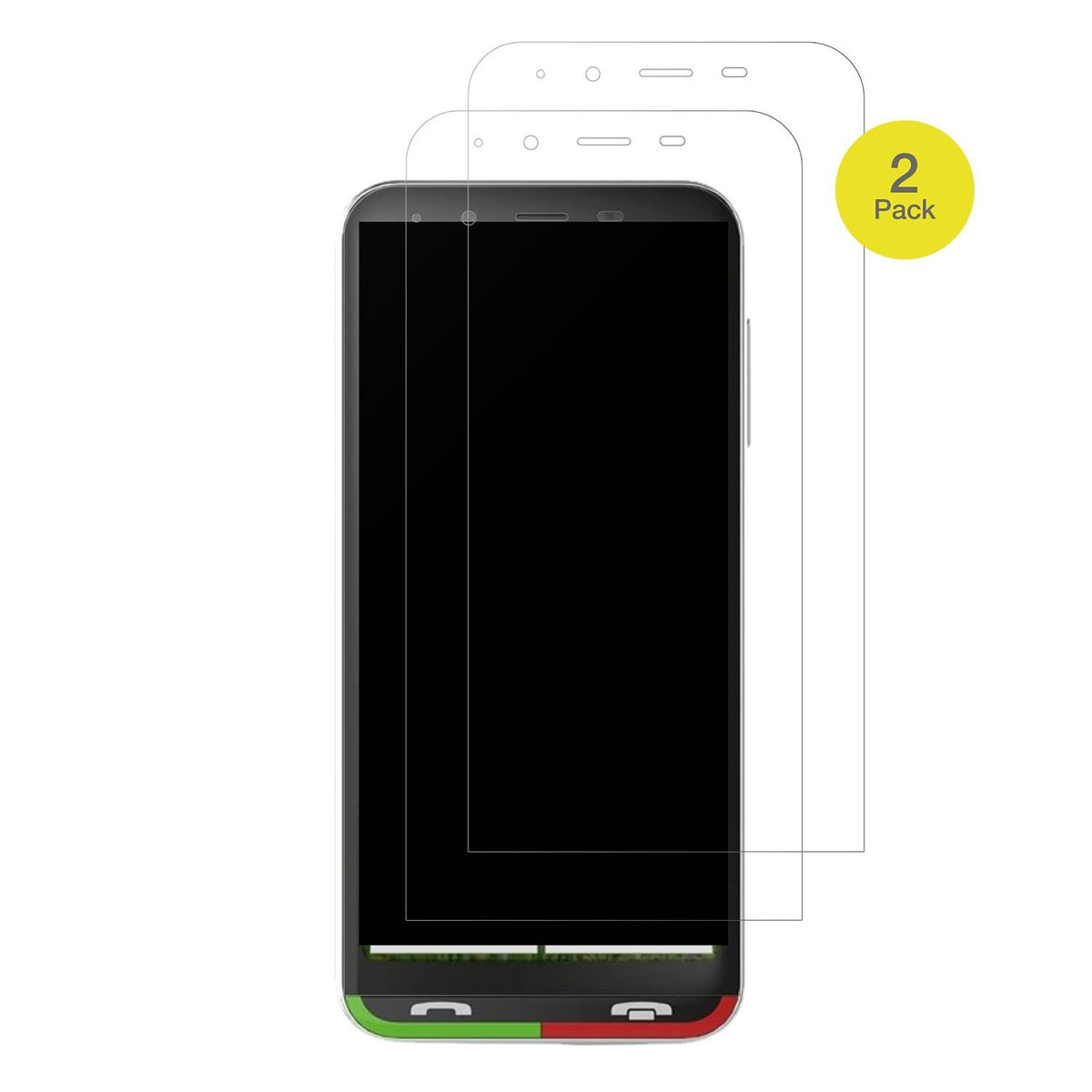 2x Full Cover matte Film for Emporia SUPEReasy Screen Protector Anti-Shock