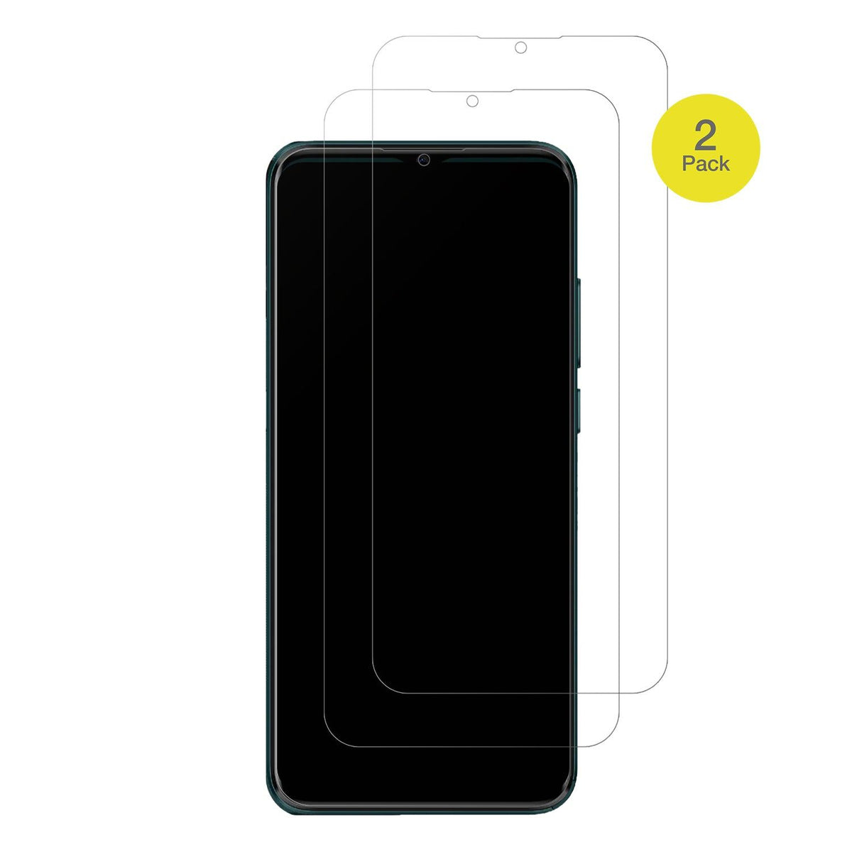 2x Full Cover matte Film for Mobicel P12 Screen Protector Anti-Shock